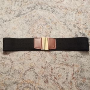 BLACK STRETCHY WAIST BELT